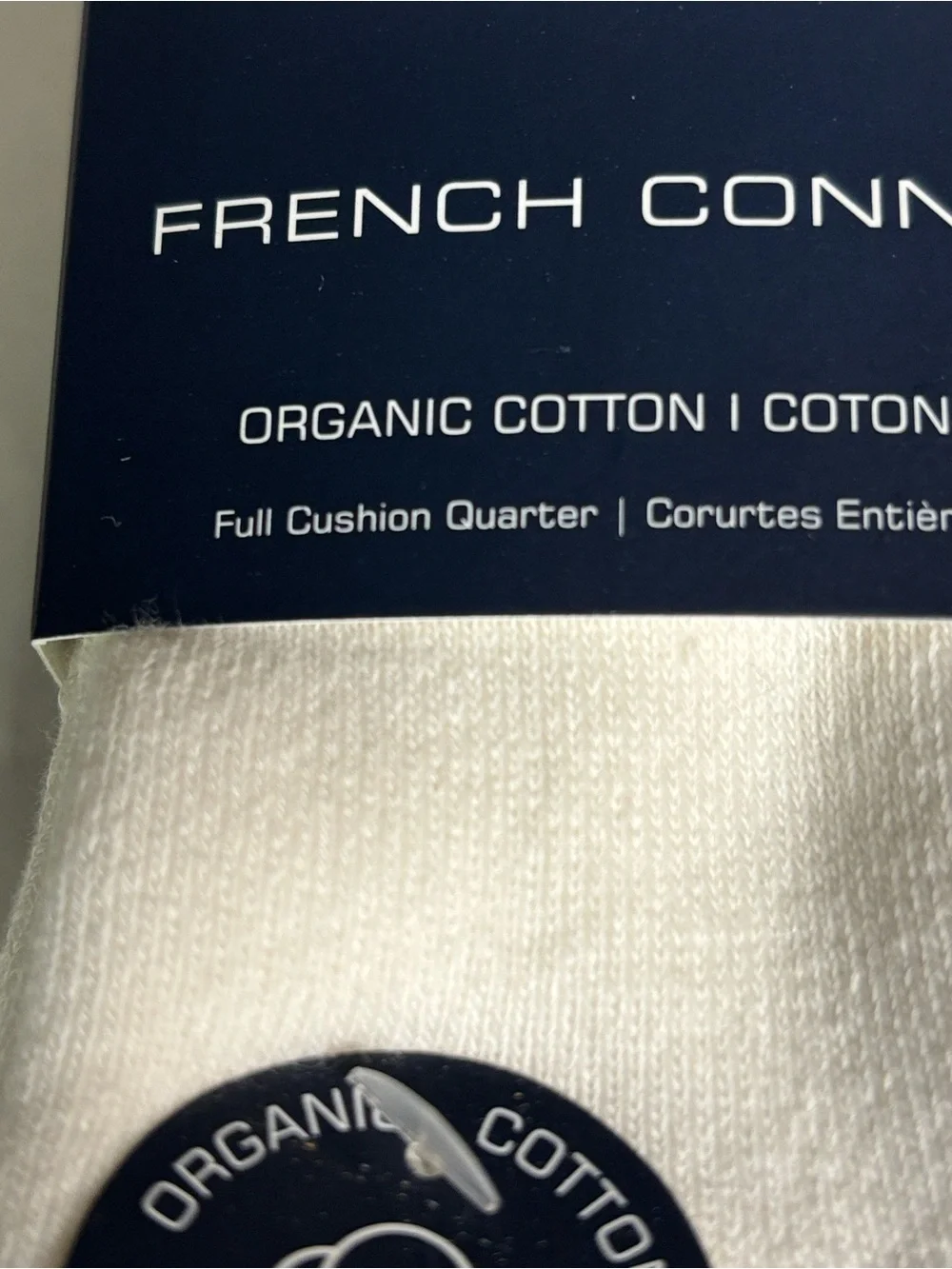 New French Connection Socks Women’s 5 Pair White & Pink Bear & Bows Quarter Sock